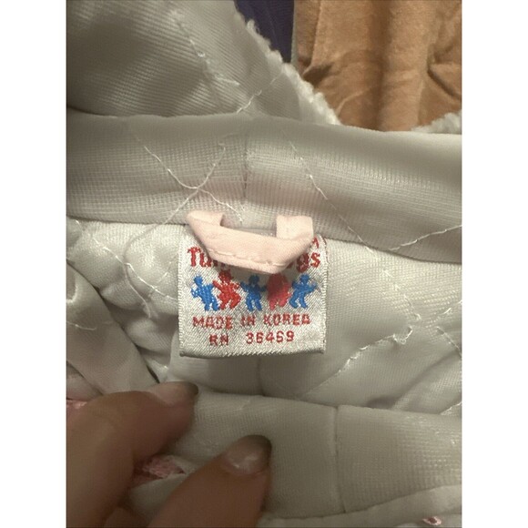 Vintage Tumble Togs Snowsuit 24m Pink With Bird Embroidery Made In Korea - Picture 3 of 8
